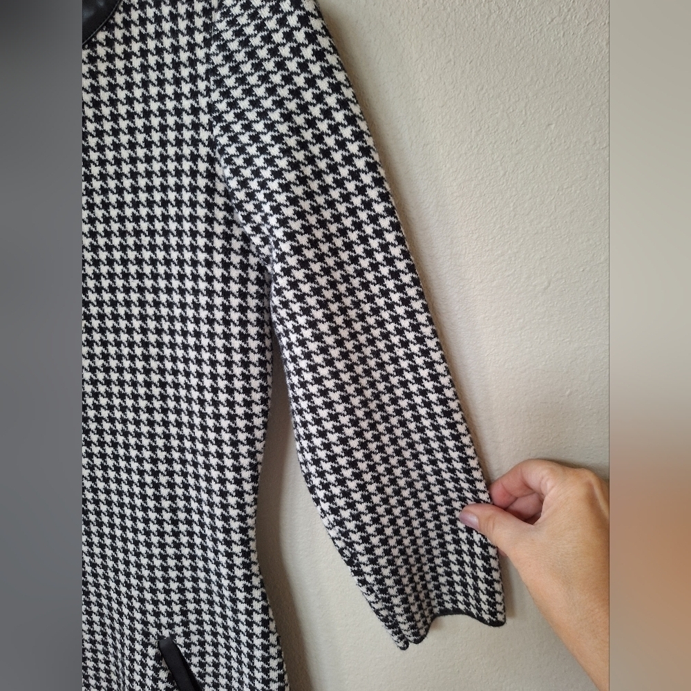 Lauren Ralph Lauren Womens   Knee-length Houndstooth Black White Dress Size XS - Picture 4 of 9
